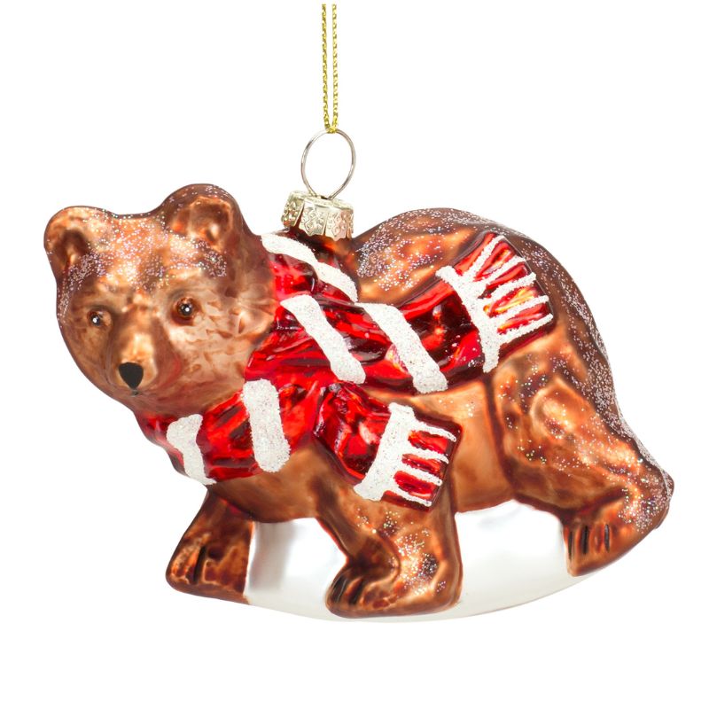 Bear w/Scarf Ornament